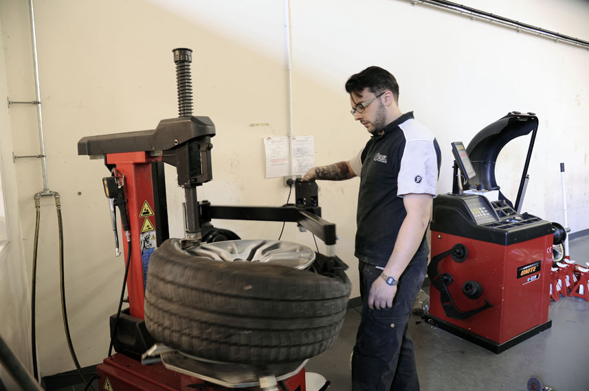 image of tyre fitting